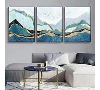 3pcs/Set Landscape Abstract Canvas Poster Art Wall Decoration Paintings Modern Nordic Living Room Home Decoration, Murals(30x60cm(12x24in)/Without frame)