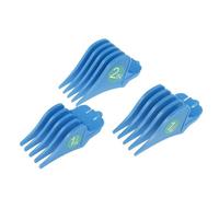 3Pcs/Set Limit Comb 32mm 38mm 51mm, Compatible for WAHL, Hair Clipper Guards Barber,Compatible for Shop, Cutting Guide Combs Electric Clippers Accessory(Blue)