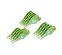 3Pcs/Set Limit Comb 32mm 38mm 51mm, Compatible for WAHL, Hair Clipper Guards Barber,Compatible for Shop, Cutting Guide Combs Electric Clippers Accessory(Green)