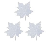 3PCS / Set Maple Resin Mold Cup Mat Casting Silicone Jewelry Home Decor Casting Tool Maple Silicone Mold for Candy