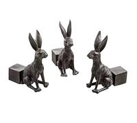 3Pcs/Set Mini Animal Shape Planter Support Feet,Plant Cat Dog Design Flower Pot Risers Holders Stand Holder for Indoor and Outdoor to Improve (RABBIT)