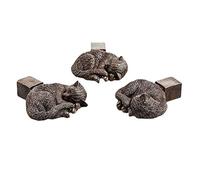 3Pcs/Set Mini Animal Shape Planter Support Feet,Plant Cat Dog Design Flower Pot Risers Holders Stand Holder for Indoor and Outdoor to Improve (CAT)