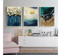 3pcs/Set Minimalist Abstract Texture Canvas Poster Paintings, Picture Wall Art Decoration Modern Living Room Home Decoration(60x120cm(24x47in)/Without frame)