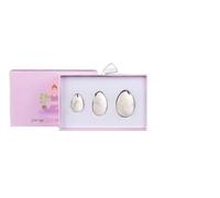 3Pcs/Set Natural Jade Egg White Turquoise Yoni Egg Massage Tool Kegel Exercise Jade Egg Crystal Massage Ball,2