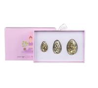 3Pcs/Set Natural Spotted Stone Tightening Egg Yoni Egg Kegel Exercise Jade Egg,3Eggs with Box,3 Sizes