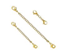 3PCS Set of Necklace Extender with Lobster Clasp, Extender is Suitable for Necklaces, Bracelets, Anklets, to Help DIY Jewelry Making, Chain Extender for Necklace Can Extend The Length
