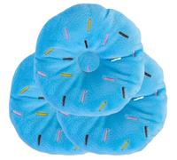 3pcs / Set Pet Chew Cotton Donut Games Toys Soft Donuts Plush Dog Toy Puppy Cat Tweak Quack Sound Toy Chew Random Color