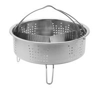 3Pcs/Set Pressure Cooker Accessories Stainless Steel Steam Basket with Egg Steamer Rack, Divider for Kitchen Cooking