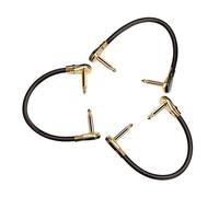 3Pcs/set Professional Guitar Patches Pedal Low Noise Guitar Patches Cable Right Angles 6.35mm Guitar Effect Pedal Cables