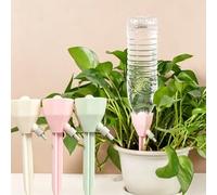 3pcs/Set Random Colors Plant Automatic Watering Kits, Adjustable Flow Auto Drip Irrigation System for Indoor & Garden Plants, No Battery Needed, Fits Standard European & American Threaded Bottles