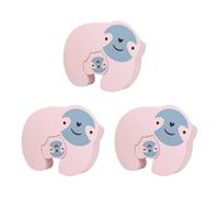 3pcs/Set Security Door Shield Baby Secure Entrier Barrier Animal Shape Gentle Prevents Crush Guard For Safety Portable Door Stop