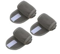 3pcs/set Spa Wide Hairband Adjustable Head Band Women Yoga Bath Shower Makeup Wash Face Cosmetic Headband Hair Bands Accessories(3ps gray)