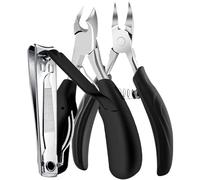 3Pcs/Set Toenail Clippers Set Thick Toenails Nail Clippers Set Ingrown Nails Professional Sharp Heavy Duty Nail Clipper Cutter,Set,3