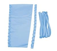 3PCS/Set Wedding Dress Zipper Replacement Adjustable Corset Back Kit Lace-Up Satin Ribbon DIY Craft Wedding Dress Accessories (Light Blue)