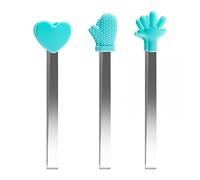 3Pcs/sets Heat Resistant Craft Tongs for Card Making Silicone Non-Slip Handle It Tool To Hold Card or Craft Heat Embossing Projects Arts Crafts Scrapbooking Tools Handmade Crafts Scrapbooking Supplies