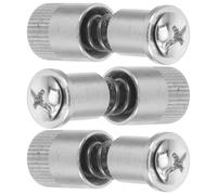 3pcs Sewing Machine Presser Feet Screw Stainless Steel Silver Parts