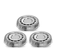3pcs SH70/52 Replacement Shaver Heads ，Compatible For Philips,7000 Series S7310 RQ1250 S9000 S7370 S7371 Rotary Cutting Head Blades