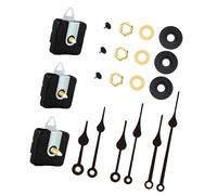 3Pcs Shaft Length 12/18/23.5mm Quiet Quartzs Clock Movement Kits With 3 Different Pairs Of Hands For Customs Wall Clock Making Supplies