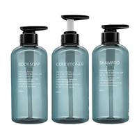 3Pcs Shampoo and Conditioner Dispenser, Shampoo Bottles, Refillable Shampoo and Conditioner Bottles for Bathroom or Kitchen Use - Lotions, Shampoo, Conditioner, Shower Gel