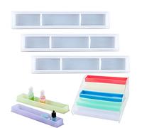3PCs Shelf Storage for Organizer Rack, Silicone Jewelry & Essential Oils Holder, DIY Craft Decor