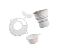 3Pcs Silicone Baking Accessories Set Includes Splash Guard Funnel and Measuring Cup for Stand Mixer Cooking Equipment Kitchen Baking Tools Set