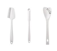 3Pcs Silicone Baking Scrapers Set Heatproof Flexible Utensils with Grip for Mixing Dough & Frostings Dishwasher Safe Baking Utensils Set with Flexible Scrapers