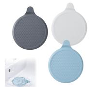 3Pcs Silicone Bathtub Stopper, 6“/15cm Diameter Extra Large Sink Plug, Kitchen Sink Drain Plug with Suction, Washbasin Drain Stopper (3 Colors)