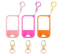 3pcs Silicone Case Compatible with Touch land Hand Spray, Stylish Hand Spray Accessory, Protective Case with Keychain for Power Mist and Glow Mist 1 fl oz