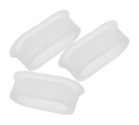 3pcs Silicone Flower Pot Mold Oval Shape Casting Mould White
