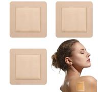 3PCS Silicone Foam Dressing,Silicone Foam Adhesive Dressing,Highly Absorbent and Waterproof Dressings Adhesive,Waterproof Dressings for Wounds,Wound D-ressings A-dhesive