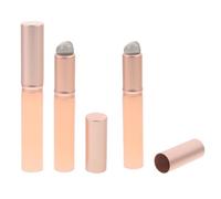 3pcs Silicone Lip Brush with Lid, round Head Makeup Tool for Lipstick | Pink Plastic and Silicone Design, Reusable Gentle Feel, Daily Use and Class Practice, Women Artists