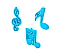 3Pcs Silicone Mold for Mmusical Note Pendant Making Jewelry Craft Tool Jewelry Casting Molds for Metal/Resin Casting Molds Small Resin Hairpin Epoxy