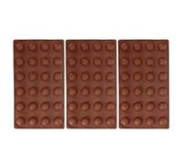 3pcs Silicone Mould 24-Hole Soft Semi Sphere Baking Mold for Chocolate Jelly Mousse Soap