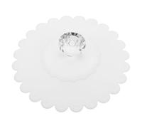 3pcs Silicone Mug Cover Diamond Style Dustproof Lid for Cup White