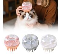 3Pcs Silicone Pet Bath Brush,poodle brush,self cleaning hair brush,180ml Shampoo Dispenser & Detachable Head,One-Hand Control & Bath Solution - Long/Short Haired Cats & Dogs (A Set)