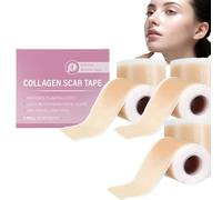 3pcs Silicone Scar Cream,Collagen Tape, Facial Fine Patch Concealer Patch Scar Roll, Improve The Appearance of Scars, Stretch Marks, Fine Lines for All Skin Types,Collagen Scar Tape Reusable (3)
