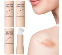 3Pcs Silicone Scar Stick, Portable Silicone Stick Lightweight & Easy to Apply, Reduces Appearance, for Face & Body 3.8g
