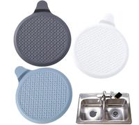 3PCS Silicone Sink Plug Replacement for Kitchen Sink Drain - Anti-Clogging, Durable Rubber Kitchen Sink Plug, Universal Fit, Easy-Clean Design for Bathroom and Kitchen Sinks