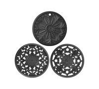 3pcs Silicone Trivet Mat Heat Pot Holders for Non-Slip Hot Pan Shapes for Dining Table Kitchen Countertops Tablecloth