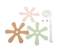 3pcs Silicone Trivets Insulation Tree Coaster, Heat Resistant Silicone Placemats for Hot Dishes Pots, Non Slip Thick Table Mat with Tree Design for Kitchen Dining Room