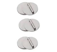 3Pcs Silver Mini Magnetic Brooch Pin Converter,Harm Free Clothing Magnet Buckle Magnet Metal Lapel Pin,Pin Holder Almost Invisible Metal Backs for Shawls Thin Fabric,Safety Pins and Pincushions