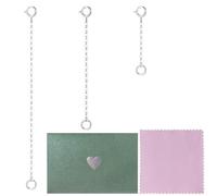 3Pcs Silver Necklace Extenders for Women, 1/2/3 Inches 925 Sterling Silver Necklace Extender, Chain Extenders for Necklaces Bracelets Chokers Anklets, Silver Necklace Chain for Jewelry Making