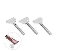 3Pcs Silver Stainless Steels Metal Tube Squeezer Keys Salon Toothpaste Tube Squeezers Toothpaste Roller,Rolling Toothpaste Squeezer,Bathroom Safety, Aids and Accessories