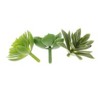 3pcs Simulated Succulent Twig Decoration for Indoor Flowerpot, Plastic Artificial Succulent Sticks Decor Lifelike and Natural Style, for Model Home and Photo Props