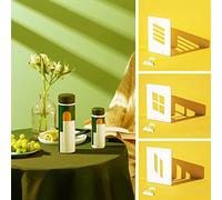 3PCS Simulation Window Light Shadow Photography Background Board,Waterproof Reusable Photo Tabletop Backdrops for Food Cosmetics Jewelry Ornaments Makeup Skin Care Small Product