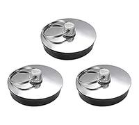 3Pcs Sink Plug, Multifunctional Rubber Drain Stopper, with Ring, for Bathroom Kitchen, 34-37mm