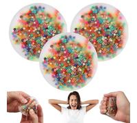3Pcs Skin Picking Tool, Anxiety Relief Picky Party Pad, Pocket Trichotillomania Sensory Toys, Stress Relieving Picky Pad, Round Silicone Dermatillomania Fidget for Skin Pickers