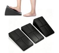 3Pcs Slant Board Squat Wedges for Calf Stretching, Black EPP Adjusted Foot Calf Stretching Balance Board for Knees Ankle Heel Feet Leg Unisex Exercises