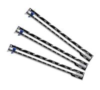 3Pcs Sliding Gauge Sewing Ruler, Metal Sewing Measuring Tool for Quilting Knitting Crafting Hemming Measuring
