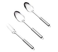 3PCS Slotted Spoon, Strainer Spoon, Large Serving for Cooking, Mixing and Serving, Professional Kitchen Utensils, Essential Set for Home and Restaurant Use, Gifts, Restaurant